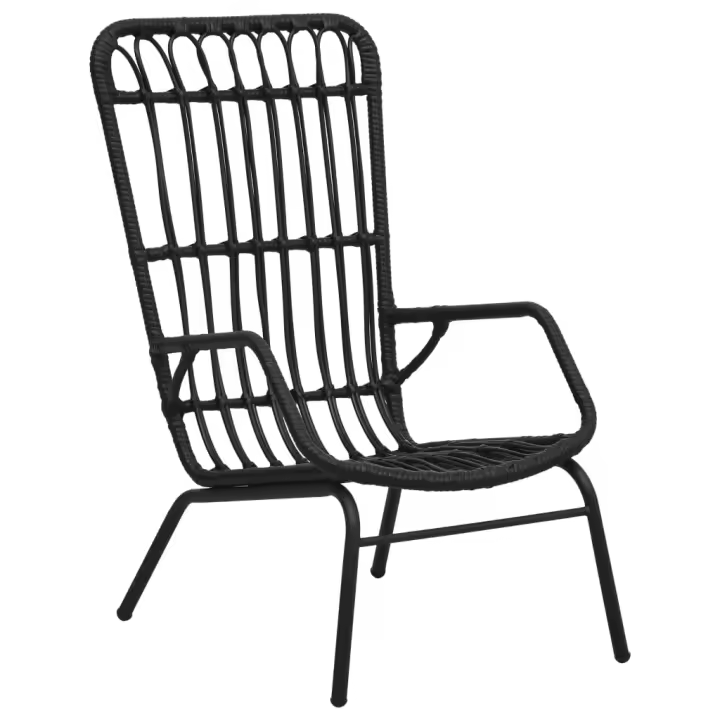 vidaXL Silla de jardín de ratán sintético - 1