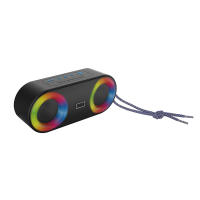 Ostark Altavoz potente portátil con luz LED de color, Hay volumen alto y graves potentes, IP65 Impermeable 3.7v 3000mAh, TF card, FM radio - details 1