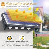 Lámpara De Pared Solar Exterior LED Impermeable Iluminación Moderna Para Jardín Balcones Decoración Luz De Escenario IP65 - details 7