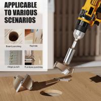 Juego De Abrazaderas Hexagonales 10-50mm Para Carpintería Multiusos Abre Agujeros En Madera Herramienta De Perforación Para Puertas De Madera Y Juntas Circulares - details 3