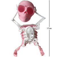 Nueva Juguete De Decompresión 3D Danza Calavera Muñeco Cabeza Truco Reloj Decoración Calavera Hombre Juguete De Halloween - details 2
