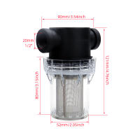 Filtro Frontal De 40 Malla Para Tubo De Agua Plástico Transparente Filtración Automática 1/2 Pulgada 3/4 Pulgada 1 Pulgada Conector De Riego Para Coche - details 2
