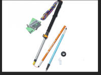 Bastón De Caminar JUNGLE KING Unisex RGB Telescópico Ajustable De Aluminio Para Senderismo Y Correr Punta De Acero Tungsteno Carbono - details 19