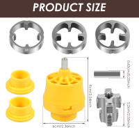 Herramienta De Hacer Tornillos De PVC Para Taladro Eléctrico 8PCS Set De Herramientas De Plomería Aluminio Acero Inoxidable - details 7