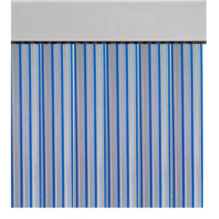 Cortina de tiras cintas para puertas 120 cm -  Azul Transparente [0812002] - 1