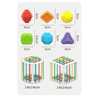 Juguete Educativo Montessori Para Bebés De 1-2 Años Juego De Aprendizaje Sensorial De Formas Adecuado Para Niños Y Niñas - details 4