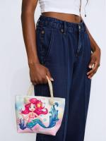 MEJORADA Mini Bolso de Playa para Niñas con Diseño de Sirena - Ligero, Colorido y Resistente, Ideal para Verano y Vacaciones - details 7
