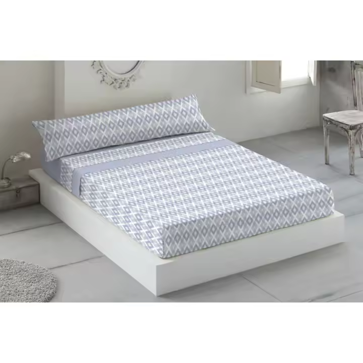JAVIER LARRAINZAR  Juego de Sábanas Modelo CANVAS - Juego de Sábanas 3 Piezas, Sábana Encimera, Sábana Bajera y una Funda de Almohada - Juego de Sábanas Suavidad y Confort Durabilidad Asegurada con Certificado OEKO-TEX® - 1