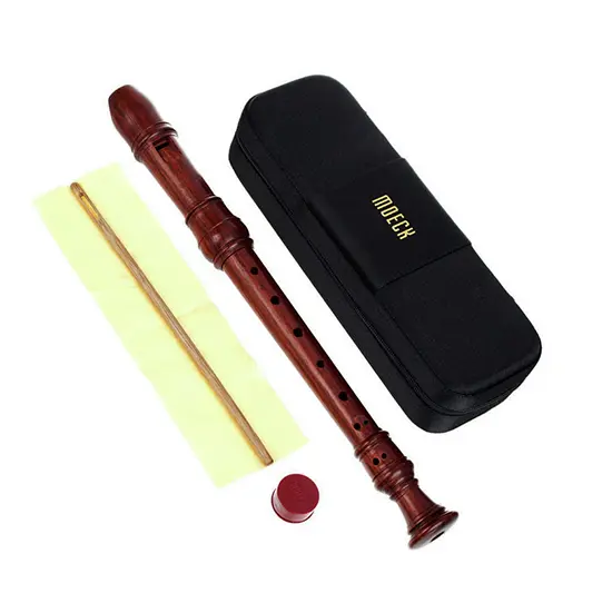 FLAUTA DULCE SOPRANO-Moeck (4205) (Rottenburgh Palo Santo) (Barroca) (3 Piezas) - 1