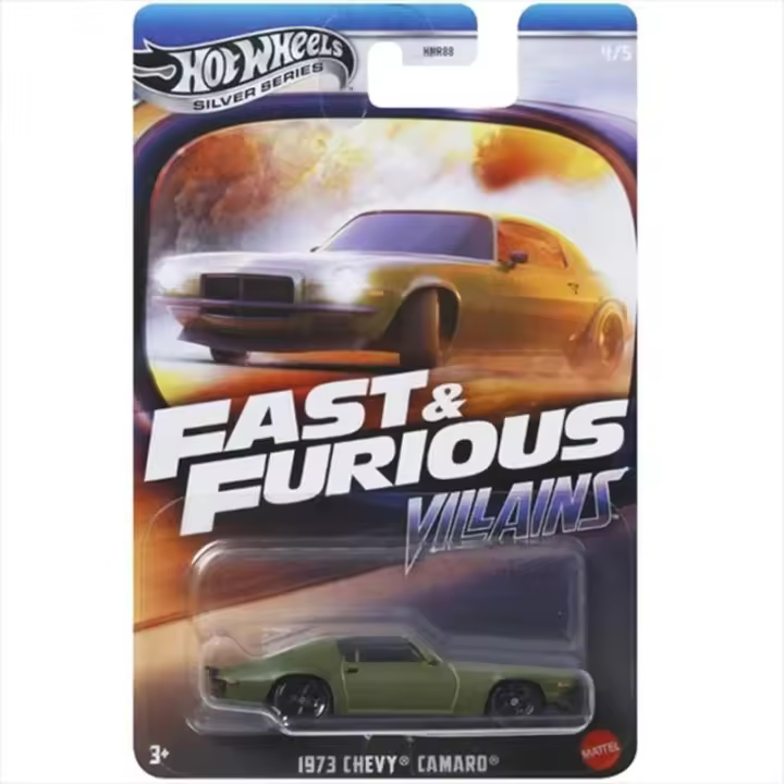 Hot Wheels Semi Premium Silver Series Fast & Furious: Villains 1973 Chevy Camaro 4/5 - 1