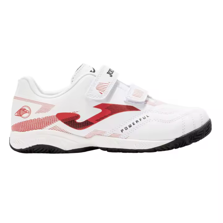 Joma deportiva con velcro para niño powerfull jr 2502 color blanco - 1