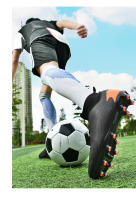 Nuevos Zapatos De Fútbol Para Hombres Entrenamiento Profesional Antideslizantes Para Campo Artificial Botas De Fútbol Con Tela Microfibra Antorcha Media Calf High Rubber Outsole - details 9