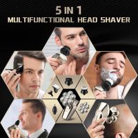 Cabeza Profesional IPX7 Impermeable Recargable Máquina de Maquillaje Rotative Eléctrica Hombre 5 en 1 - details 4
