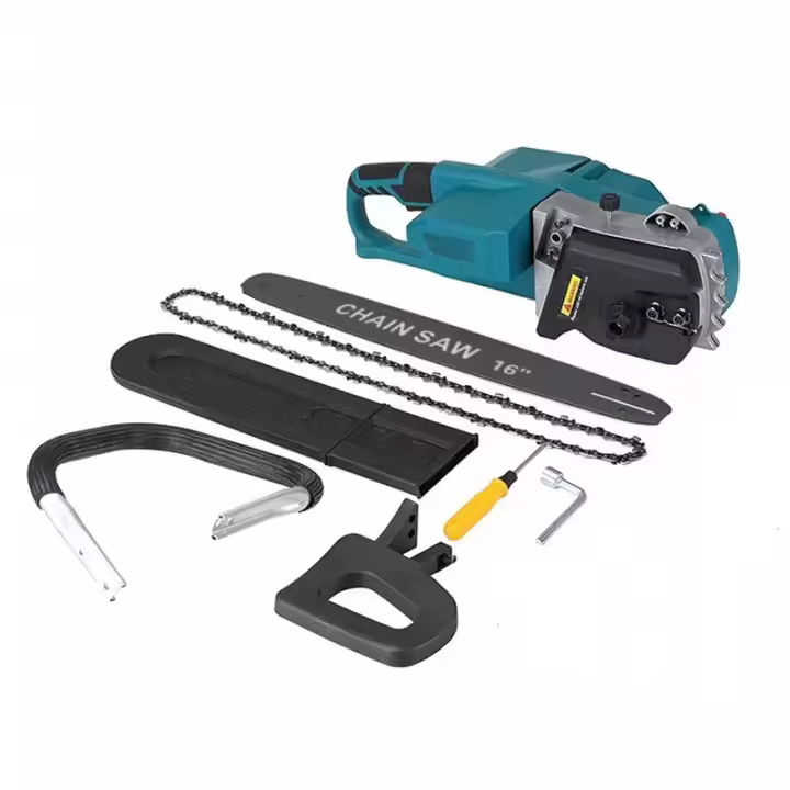 Motorsierra 16'' 9980W Sin Escobillas - Profesional Inalámbrica con Auto-Aceite y Cuerpo Aluminio, Compatible con Makita 18V (Sin Batería) - 1