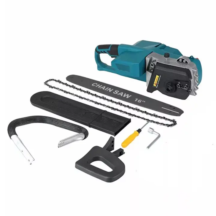Motorsierra 16'' 9980W Sin Escobillas - Profesional Inalámbrica con Auto-Aceite y Cuerpo Aluminio, Compatible con Makita 18V (Sin Batería) - 1