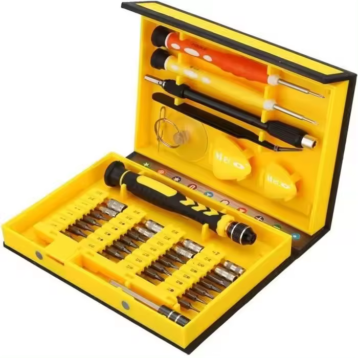 Herramienta de reparación de precisión 38 en 1, kit de herramientas de reparación de destornilladores para tabletas, computadoras portátiles, teléfonos inteligentes, - 1
