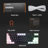 Teclado Mecánico Con Cable DAREU EK861S RGB 61 Teclas Switches Rojos Keycaps ABS N-key Rollover Y Pies Magnéticos - details 10