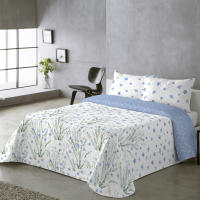 BOHEME - Colcha estampada reversible Valeria Azul - details 0