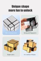 Cubo Mágico SENGSO Mirror Magic 2x2 3x3 Dorado Plateado Juguete De Puzzle De Alta Calidad Para Niños Edad Recomendada 3-12+ - details 2