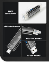 Lector De Tarjetas Multi-función 6 En 1 Tipo-C USB/TF/SD Para Adaptador De Memoria De Disco De Flash Para Móvil Y Computadora - details 5
