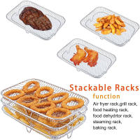 Rack De 3 Niveles Para Fritera Aire Aspirante Relleno De Alimentos Relleno De Alimentos Cocina Y Hornear Soporte De Olla Para Barbacoa Y Asador Utensilio De Cocina - details 1