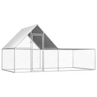vidaXL Gallinero Metálico Acero Galvanizado Jaula Gallinas Conejos Dimensiones 2 x 1 x 1.5 m,  3 x 1 x 1.5 m,  5 x 1 x 1.5 m y mas - details 2