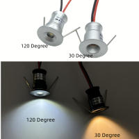 Spot LED Mini Dimmable IP65 Para Interior 12V Luz De Armario De Cocina Y Escaleras Revestimiento NICKEL 1W Iluminación Térmica - details 3