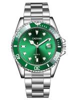 Reloj De Moda Para Hombre Reloj De Pulsera Deportivo Y Negocios Calendario Pantalla Sin Números Material De Acero Inoxidable Resistente Al Agua - details 0