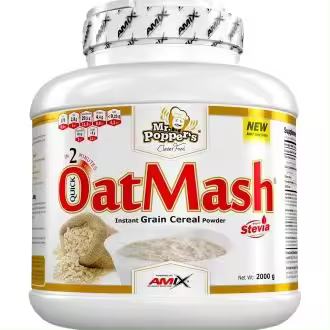 Amix OatMash - Harina de Avena Mr Poppers 2 kg Hidratos Altos en Proteínas - 1