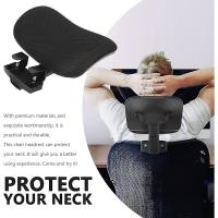 Silla de oficina Reposacabezas Monte Universal Cojín Tapizado Altura Ajustable Ángulo Negro y negro - details 0