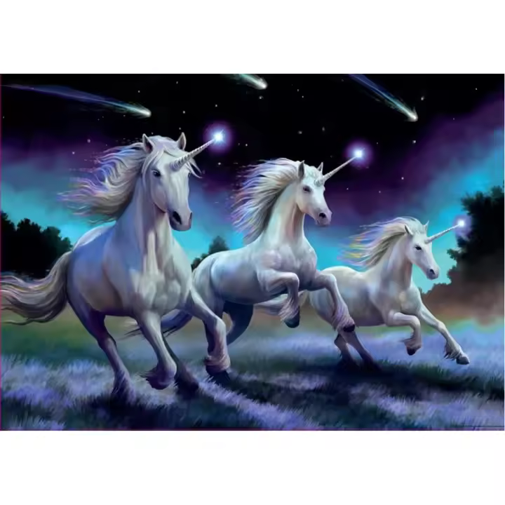 Puzzle 1000 piezas Unicornios (Anne Stokes) (Educa 19919) - 1