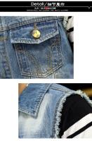 Chaqueta De Jean Sin Mangas Para Hombre 2023 Primavera Azul Negro Estilo Vaquero Chaqueta De Denim Vestido De Cintura Vest - details 11
