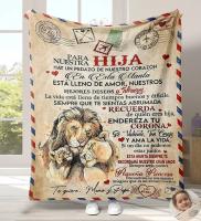 Manta De Flannel Suave Para Hija Hijo Niece Nephew Del Papá Mamá Regalos De Cumpleaños Manta De Sofa Cama En Español - details 7