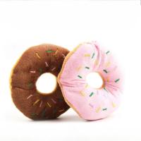 Juguete De Peluche Para Perros Suave Donut Con Sonido De Silbato Juguete Interactivo Para Pequeños Y Medianos Perros Divertido Para Masticar - details 1