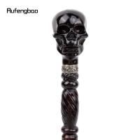 Bastón De Madera Creativo Con Diseño De Calavera De Diablos Negro Para Moda Y Cosplay Decorativo 93cm Con Punta De Goma Para Senderismo - details 4