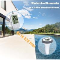 Floating Pool Water Thermometer - Easy Read Digital Thermometer with Indoor Temperature Humidity Monitor for Swimming Pools, Fishing Pond, Bath Tube, Hot Tubs, Aquariums (white) - details 1