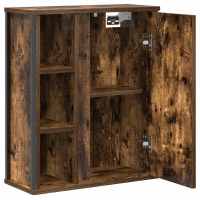 vidaXL Mueble de baño de pared con espejo roble ahumado 50x21x60 cm - details 3