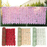 Panel De Pared Artificial De Flores Para Jardín Valla De Privacidad En Vines Decoración Floral Para Exterior E Interior Hogar Yard - details 0
