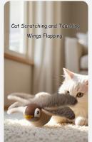 Juguete Interactivo Para Gatos Pájaro Con Menta Recargable Simulación De Pájaro De Peluche Suave Para Gatos Activado Al Tocar - details 2
