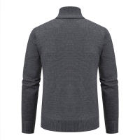 Cardigan De Veludo Para Hombre Invierno Coreano Grueso Con Cierre De Cremallera Suéter De Algodón Técnico Estilo Casual - details 4
