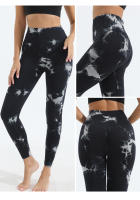 Leggings De Yoga Para Mujer Con Dibujos a Mano Cintura Alta Elástica Talla Verdadera Tights Levantador De Glúteos Suaves Y Estirables Pantalones Skinny De Ejercicio - details 2