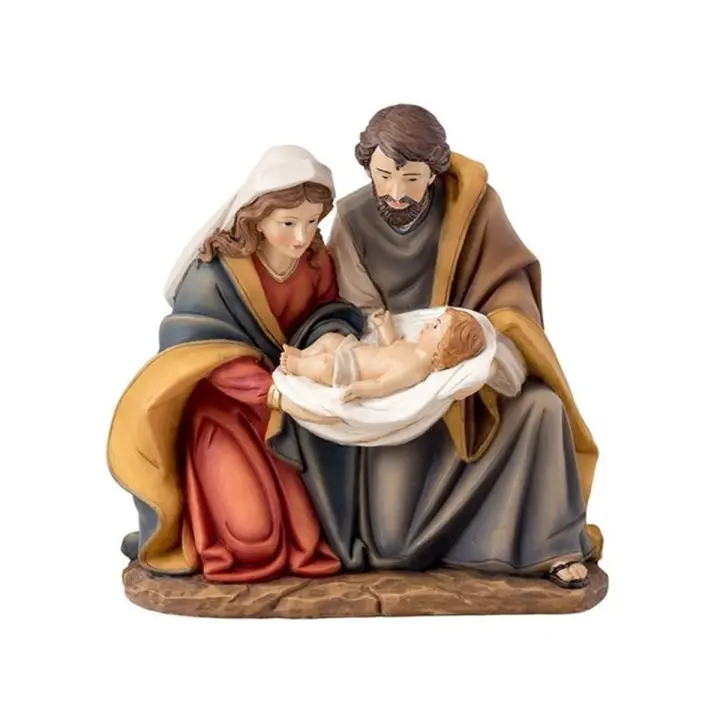 Misterio Nacimiento 18 Cm Sagrada Familia 1 Pieza Imagen Resina - Accesorios Decorativos - 1