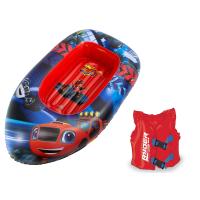 Set de Barca Blaze y Chaleco Hinchable Ryder Rojo Infantil para niños y niñas (4355) + REGALO PELOTA - details 0
