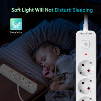 Aigostar Regleta Enchufe, Alargador Enchufe de 2/3/4 Tomas, Enchufe Multiple Regleta con Interruptor, Blanco - details 5