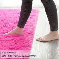 Carpetas De Piso Para Habitación De Niñas Rosa Suaves Y Gruesas Alfombra Grande Para Dormitorio Decoración Del Salón Alfombras Para Cama De Niños - details 15