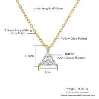 Collar Korean Minimalista Para Mujer En Color Oro Con Colgante De Corazón Y Lluvia De Cristal Joyería De Boda Regalo N481 - details 2