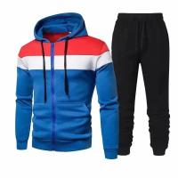 Nuevo Conjunto Deportivo Para Hombre Primavera Otoño Traje De Correr Estilo Hip Hop Conjunto Casual Con Chaqueta Y Pantalones 2 Piezas Material COTTON Y POLYESTER - details 3