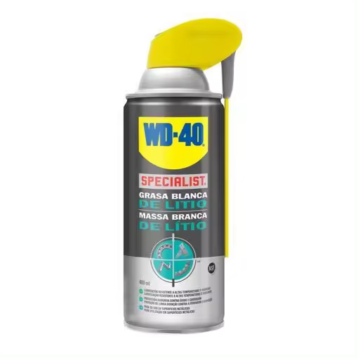 WD 40 Grasa Blanca de Litio Spray 400ml WD-40 - Lubricación Duradera - 1