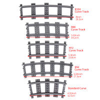 Bloques De Construcción Flexible Para Ferrocarril City Bricks Partes De Ferrocarril R56 R72 R88 R104 Curvas Accesorios Compatible Con Lego Para Niños Y Adultos - details 1