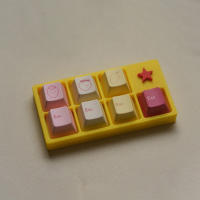 155 Keycaps Tema Yogurt Cherry Profile PBT DYE SUB Para Teclado Mecánico MX Switch Custom Code Split ISO Accesorios De Teclado - details 6